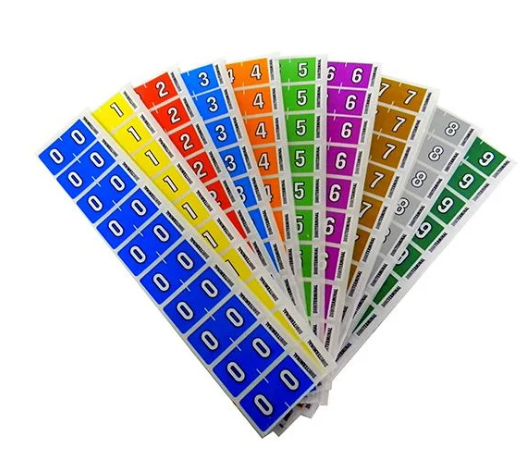 etiquetas numérica digito terminal 