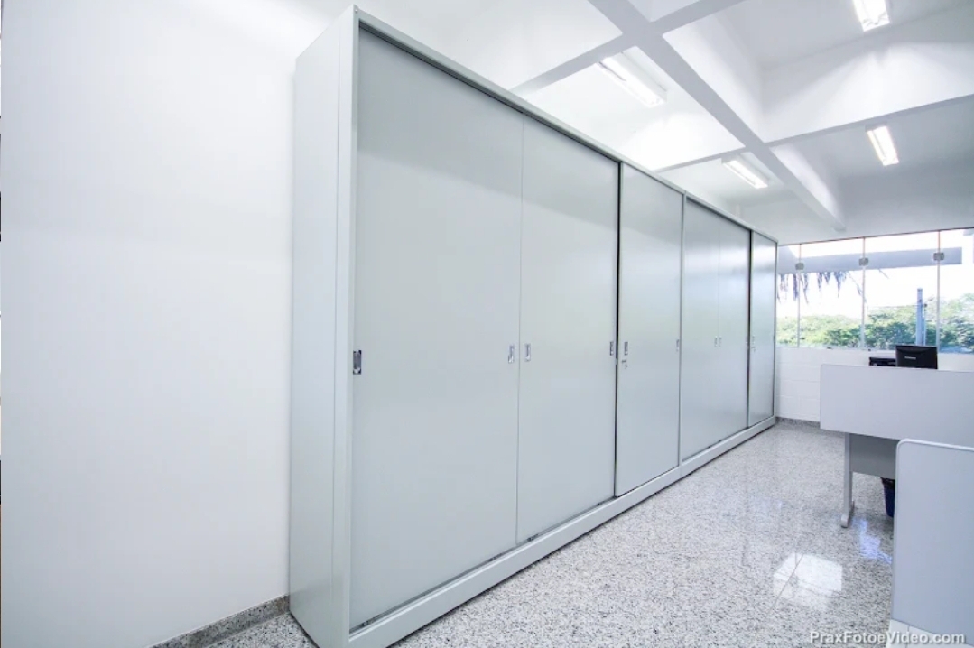 arquivos fixo com porta de correr 